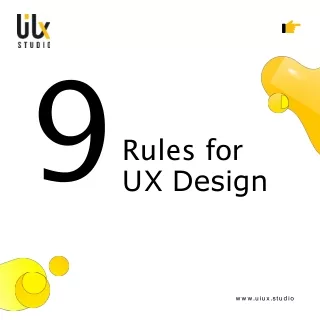 9 rules for UX design