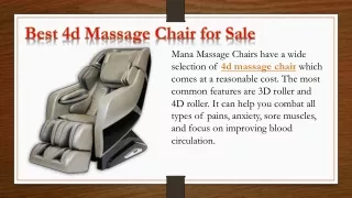 Best 4d Massage Chair for Sale