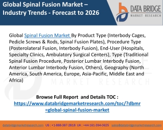 global spinal fusion market industry trends