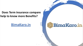 compare term insurance