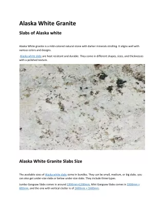 Alaska White Granite