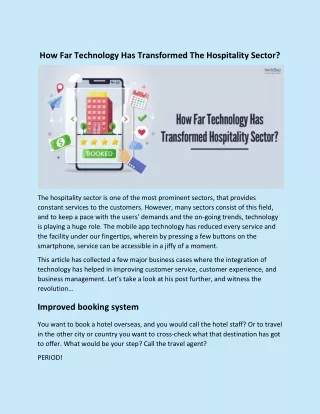 how far technology has transformed