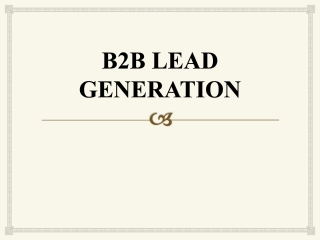 b2b lead generation