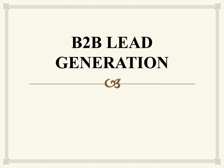 b2b lead generation