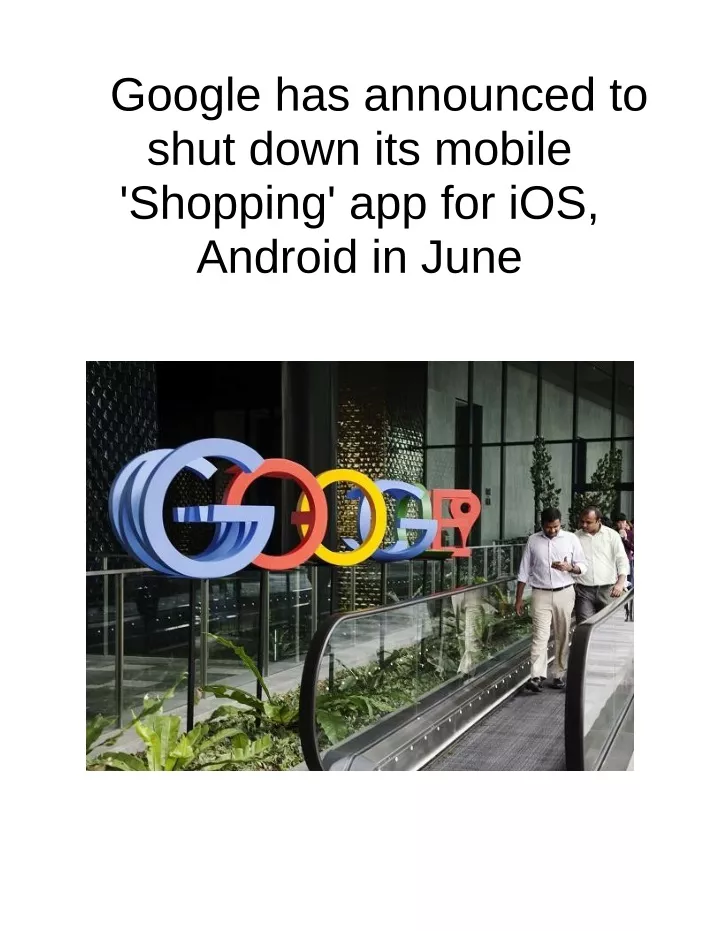 google has announced to shut down its mobile