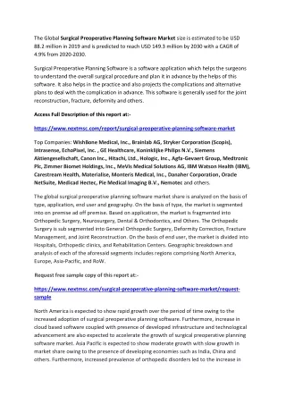 the global surgical preoperative planning