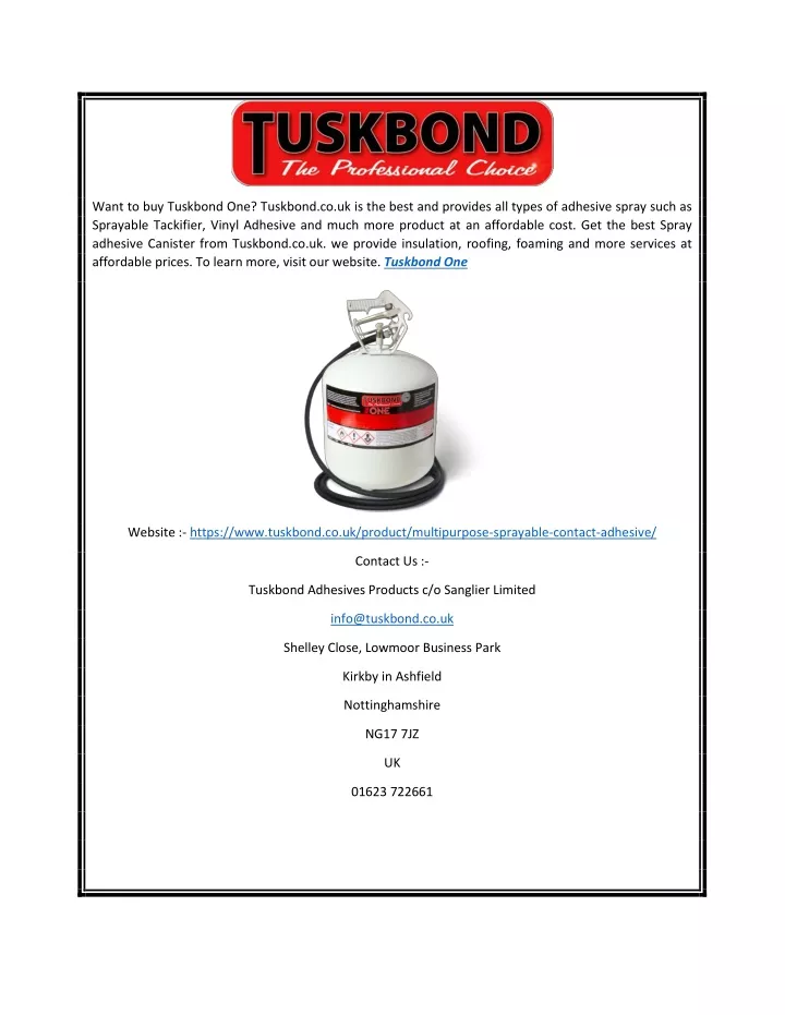 want to buy tuskbond one tuskbond