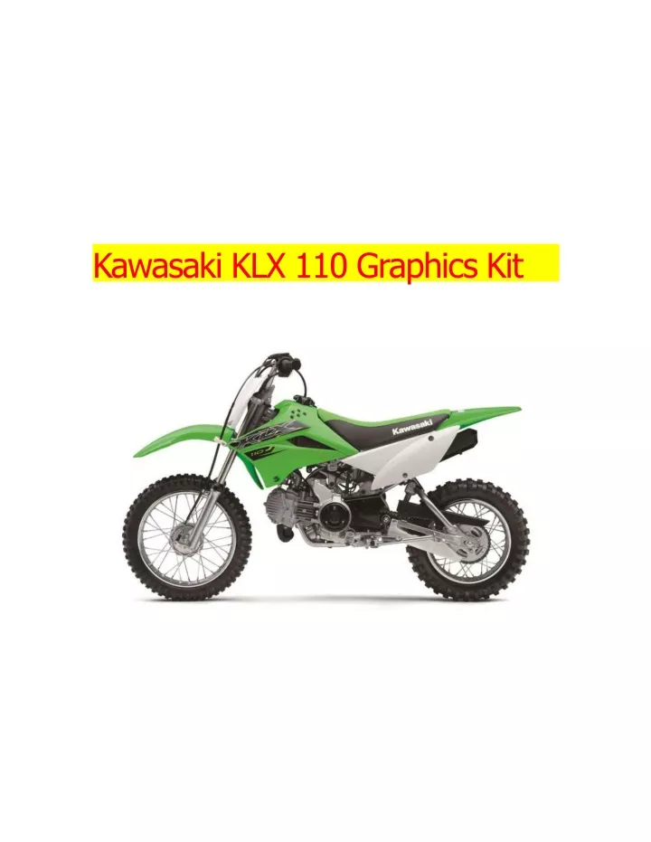 kawasaki klx 110 graphics kit