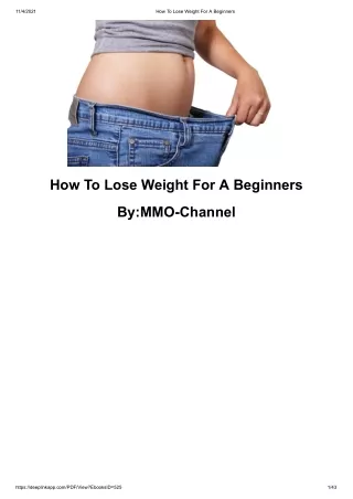 Weight Loss Programs For Beginners