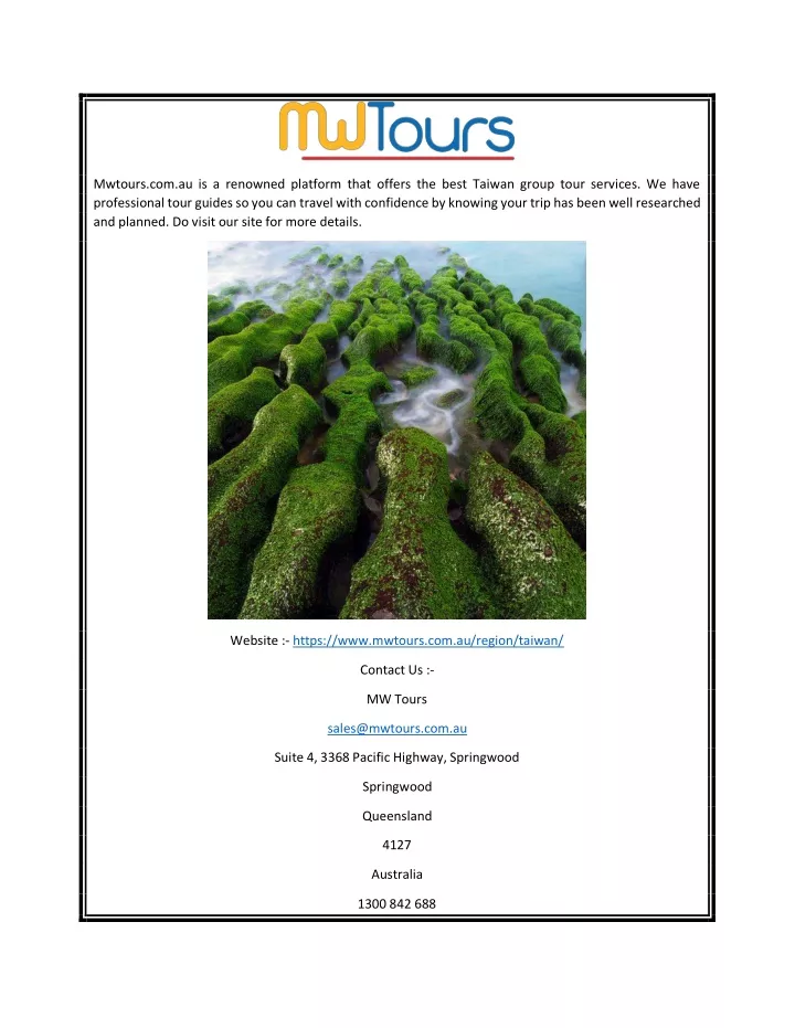 mwtours com au is a renowned platform that offers