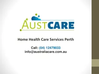 Home Health Care Services Perth