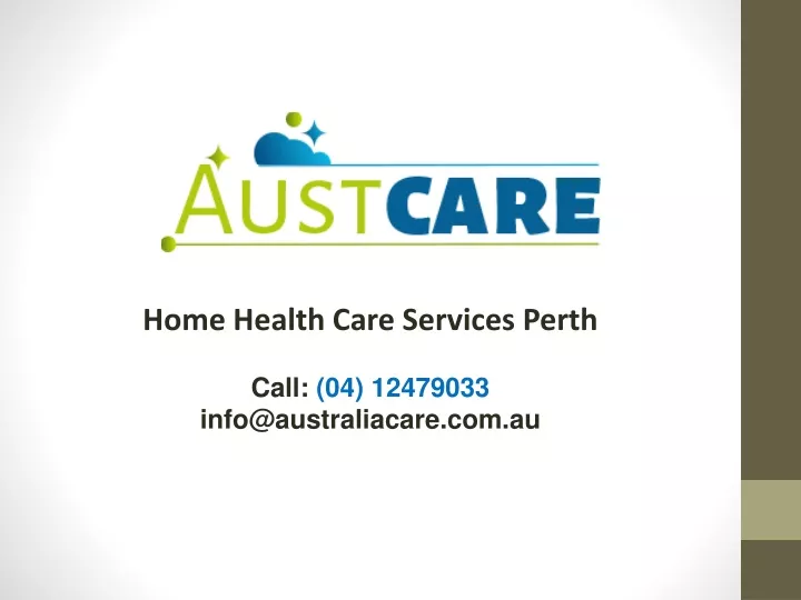 home health care services perth call 04 12479033
