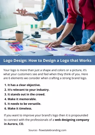 logo design how to design a logo that works