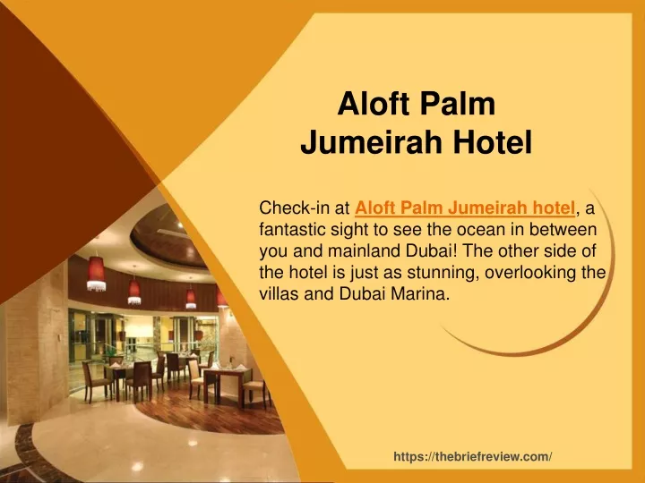 aloft palm jumeirah hotel