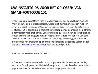 uw instantgids voor het oplossen van gmail