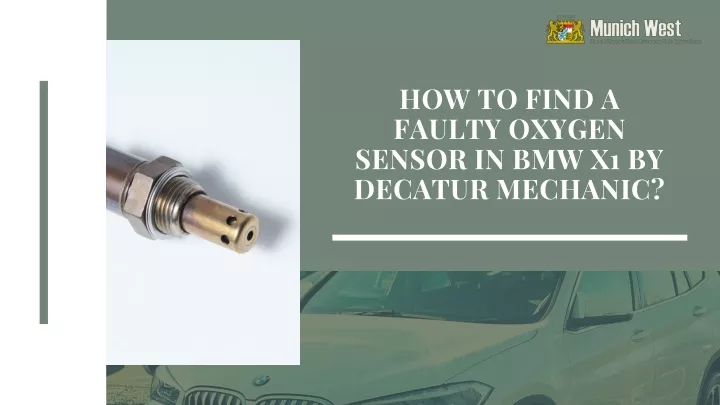 how to find a faulty oxygen sensor