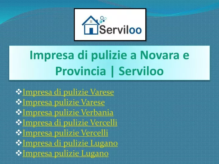 impresa di pulizie a novara e provincia serviloo