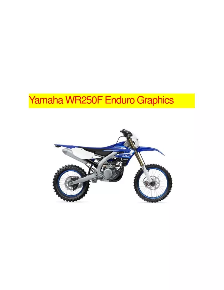 yamaha wr250f enduro graphics