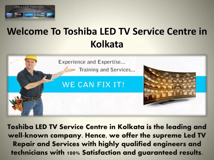 welcome to toshiba led tv service centre in kolkata