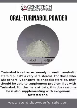 Oral-Turinabol Powder - Genetech Steroid Powders Buy Oral-Turinabol
