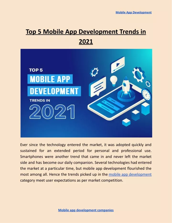 mobile app development