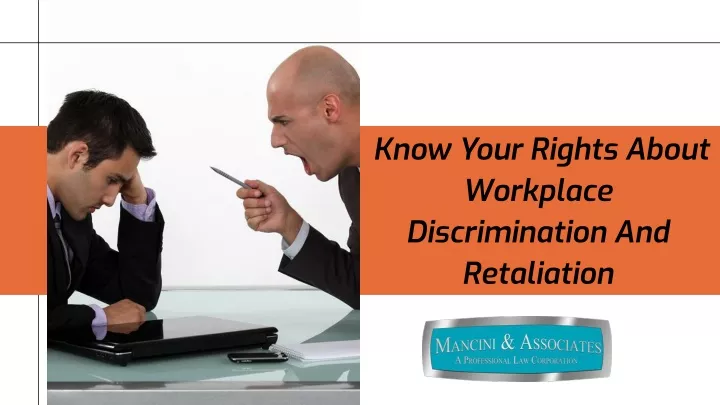 know your rights about workplace discrimination