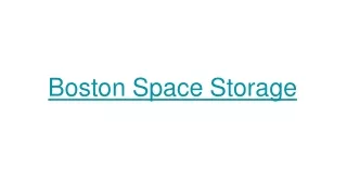 Best Storage Boston