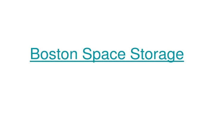 boston space storage