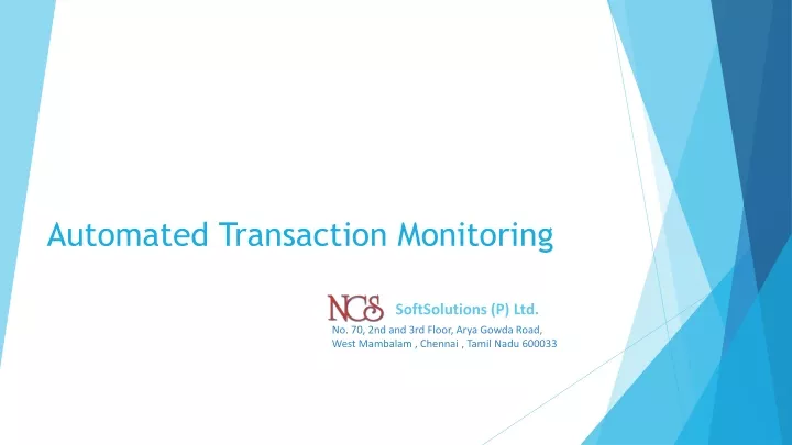 automated transaction monitoring