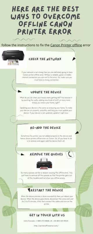 here are the best ways to overcome offline canon
