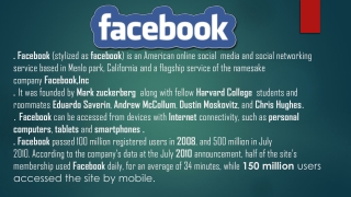facebook stylized as facebook is an american