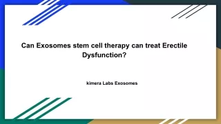 Kimera Labs: Mesenchymal Stem Cell Exosomes