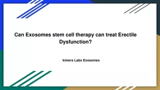 Kimera Labs: Mesenchymal Stem Cell Exosomes