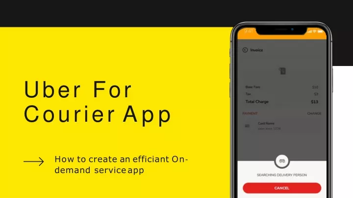 uber for courier app