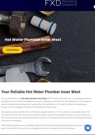 Hot Water Plumber Inner West