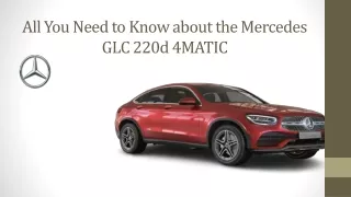 All You Need to Know about the Mercedes GLC 220d 4MATIC