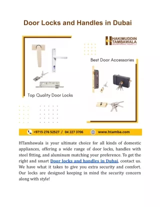 door locks and handles in dubai