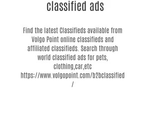 classified ads