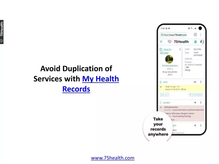 avoid duplication of services with my health