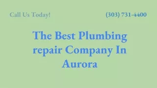 The Best Plumbing Repair Service in Aurora | Local Plumbing Aurora