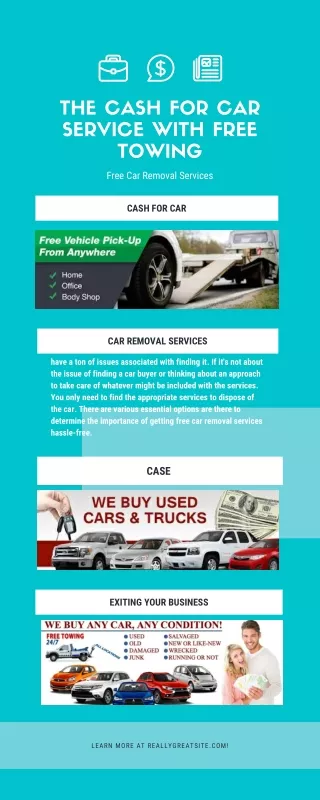 The Cash For Car Service With Free Towing