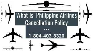 what is philippine airlines cancellation policy