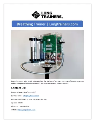 breathing trainer lungtrainers com