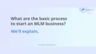 Basic process of MLM Software