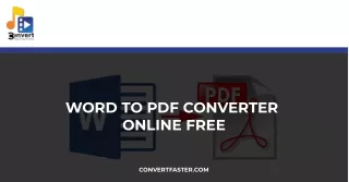 Word to Pdf Converter Online Free | Convert Faster