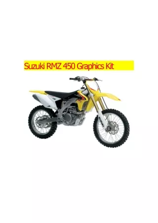 Suzuki RMZ 450 Graphics Kit