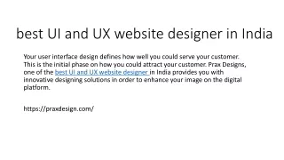 best ui and ux website designer in india