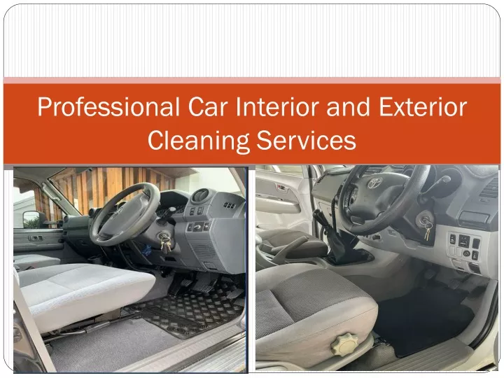 professional car interior and exterior cleaning services