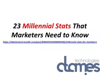 23 millennial stats that marketers need to know