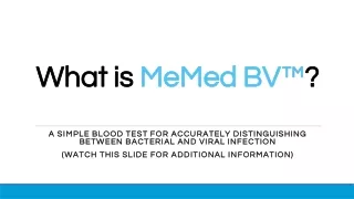 What is MeMed BV?